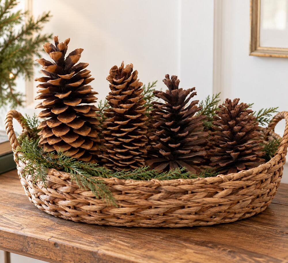 Real Natural Pine Cones Large Jumbo Christmas Craft Decor Lot 4 Rustic Up to 10"